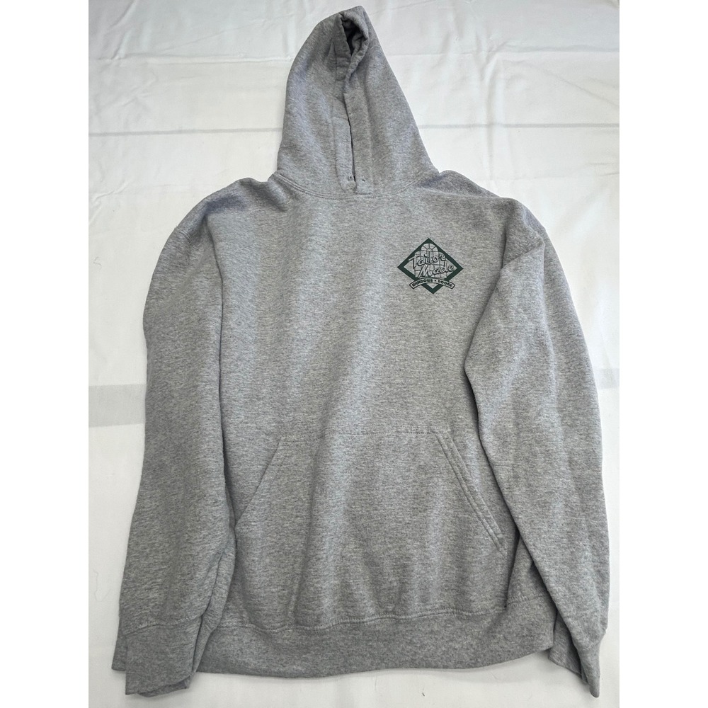 Gildan Hoodie Mens Large GrayTailor Made Windows Doors Graphic Pullover